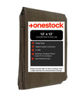 12 ft. x 12 ft. Heavy Duty Reversible Brown Poly Tarp with Grommets B584