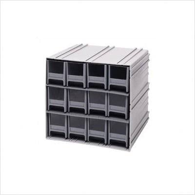 Gray 12 Drawer Storage Cabinet K940