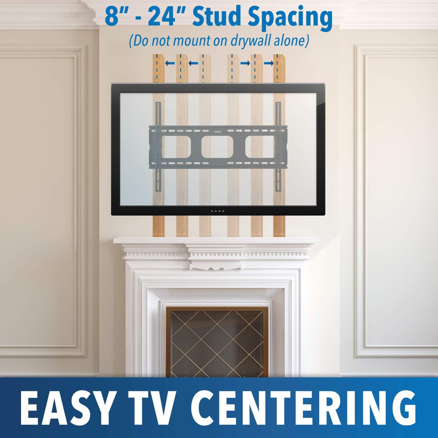 Tilt TV Wall Mount Bracket for Flat Screens, 32” – 65”, Black L970
