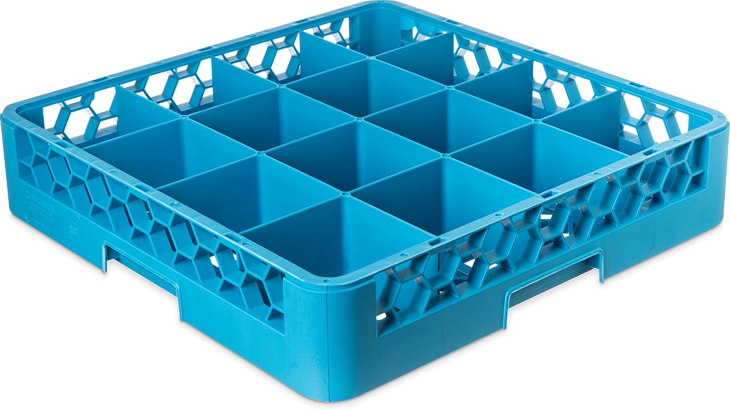 Blue 25 Compartment Glass Rack with 2 Extenders G492910