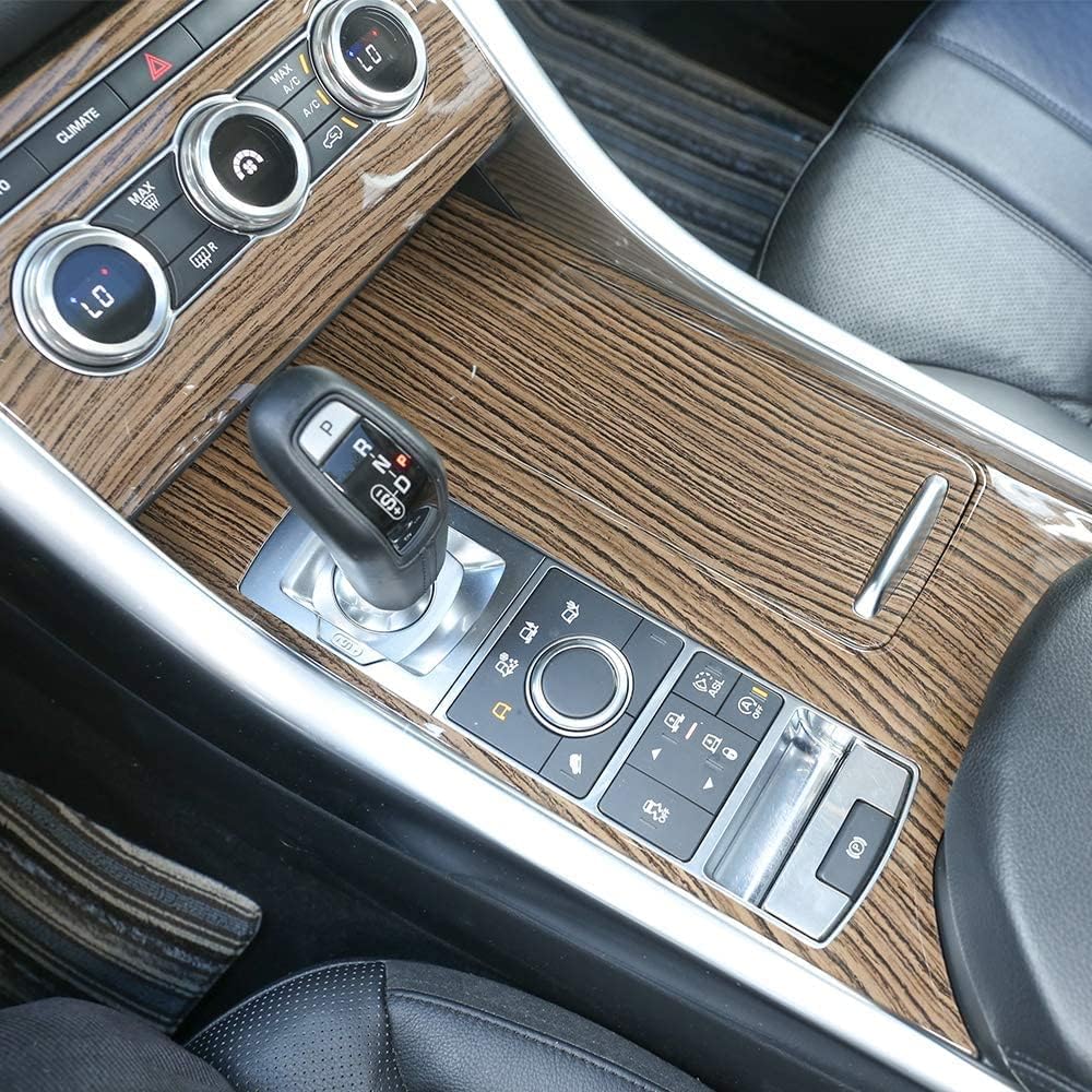 Red Ash Wood Grain ABS Plastic Center Console Cover Trim O5266