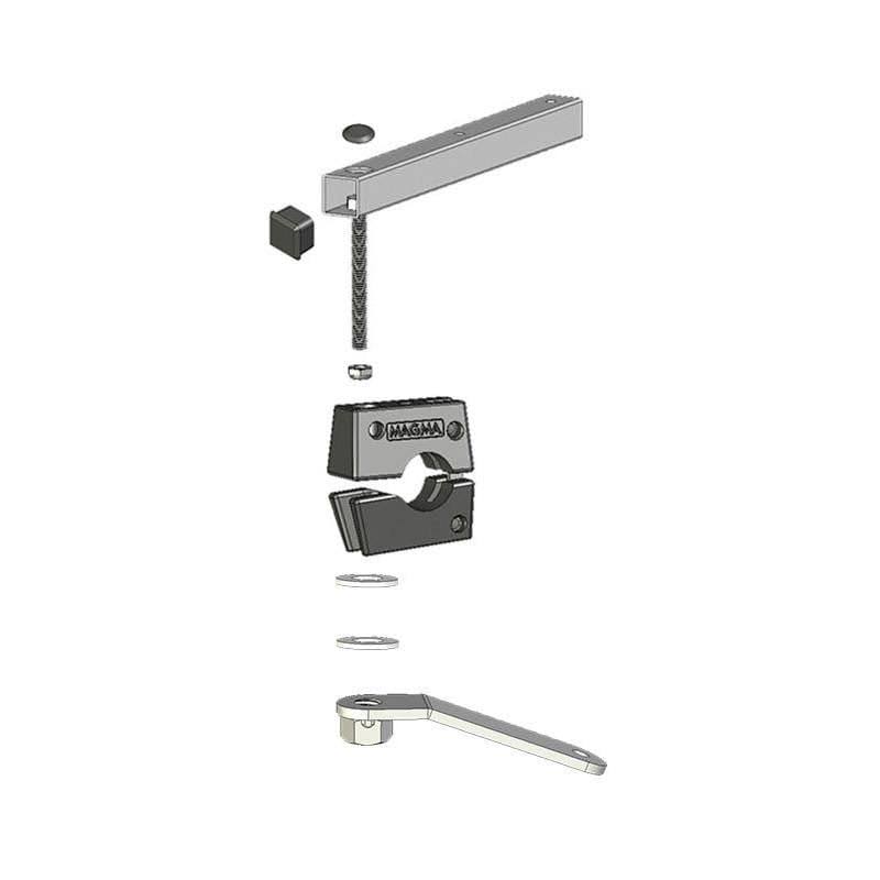 Dual Extended Horizontal Round Rail Mounts G6027