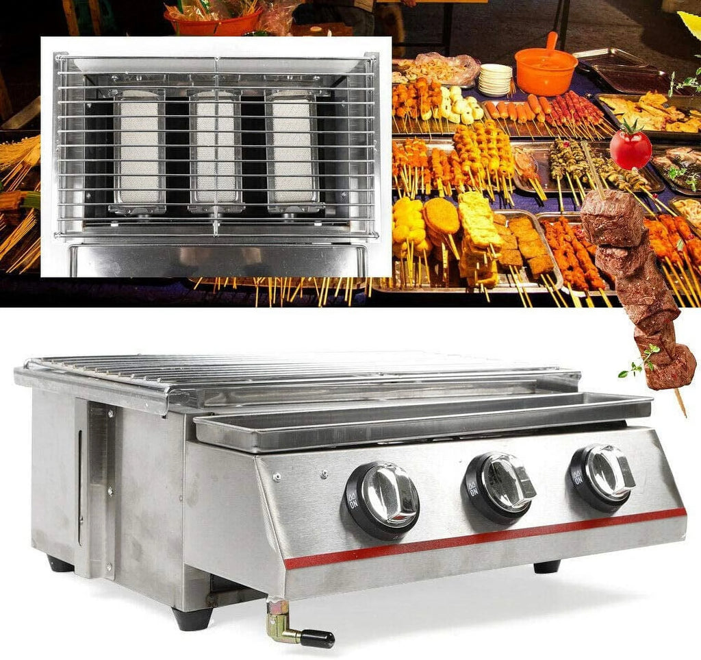3 Burner Stainless Steel Outdoor Gas Grill W21209