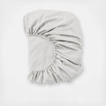 Alpine White Organic Flannel Fitted Sheet F1680