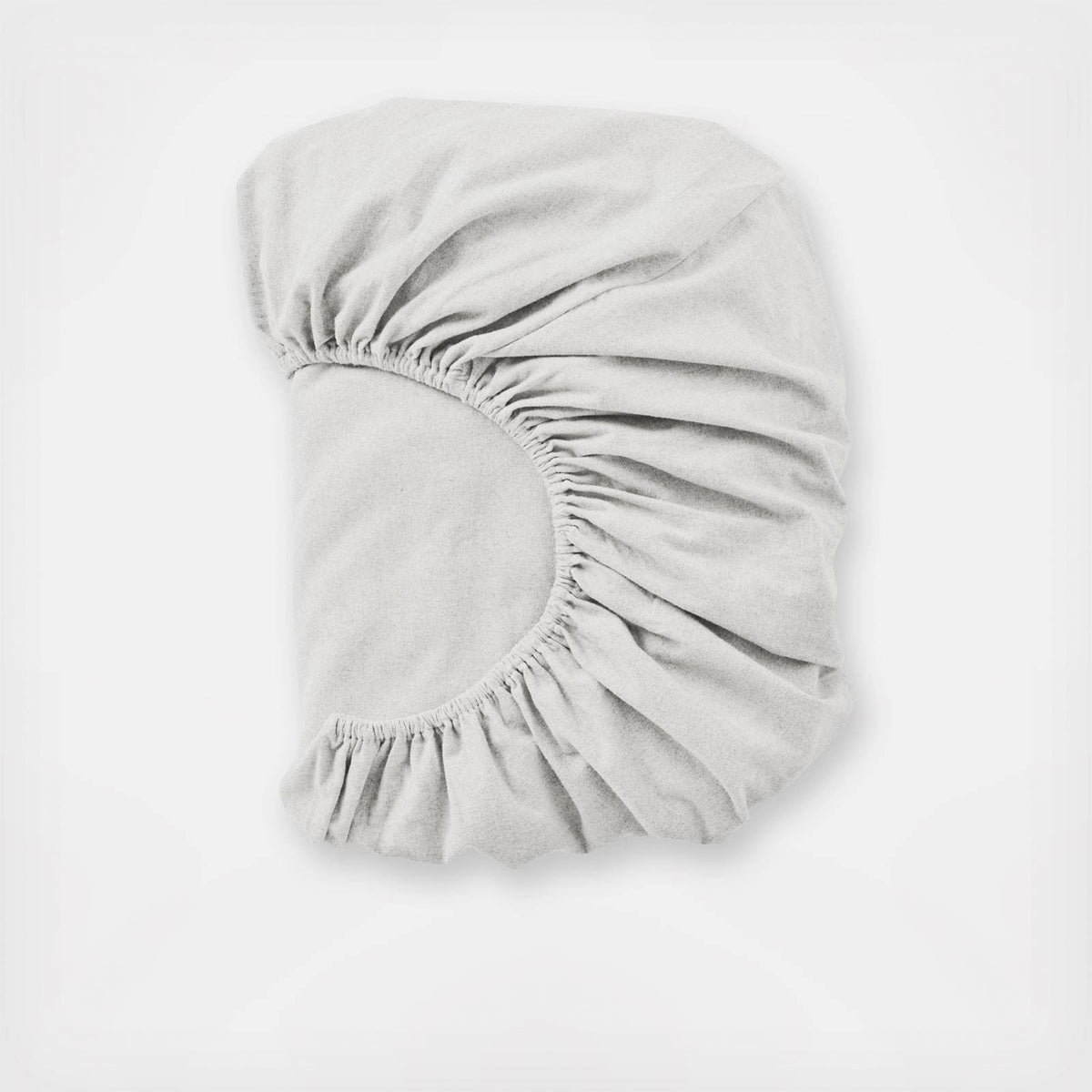 Alpine White Organic Flannel Fitted Sheet F1680
