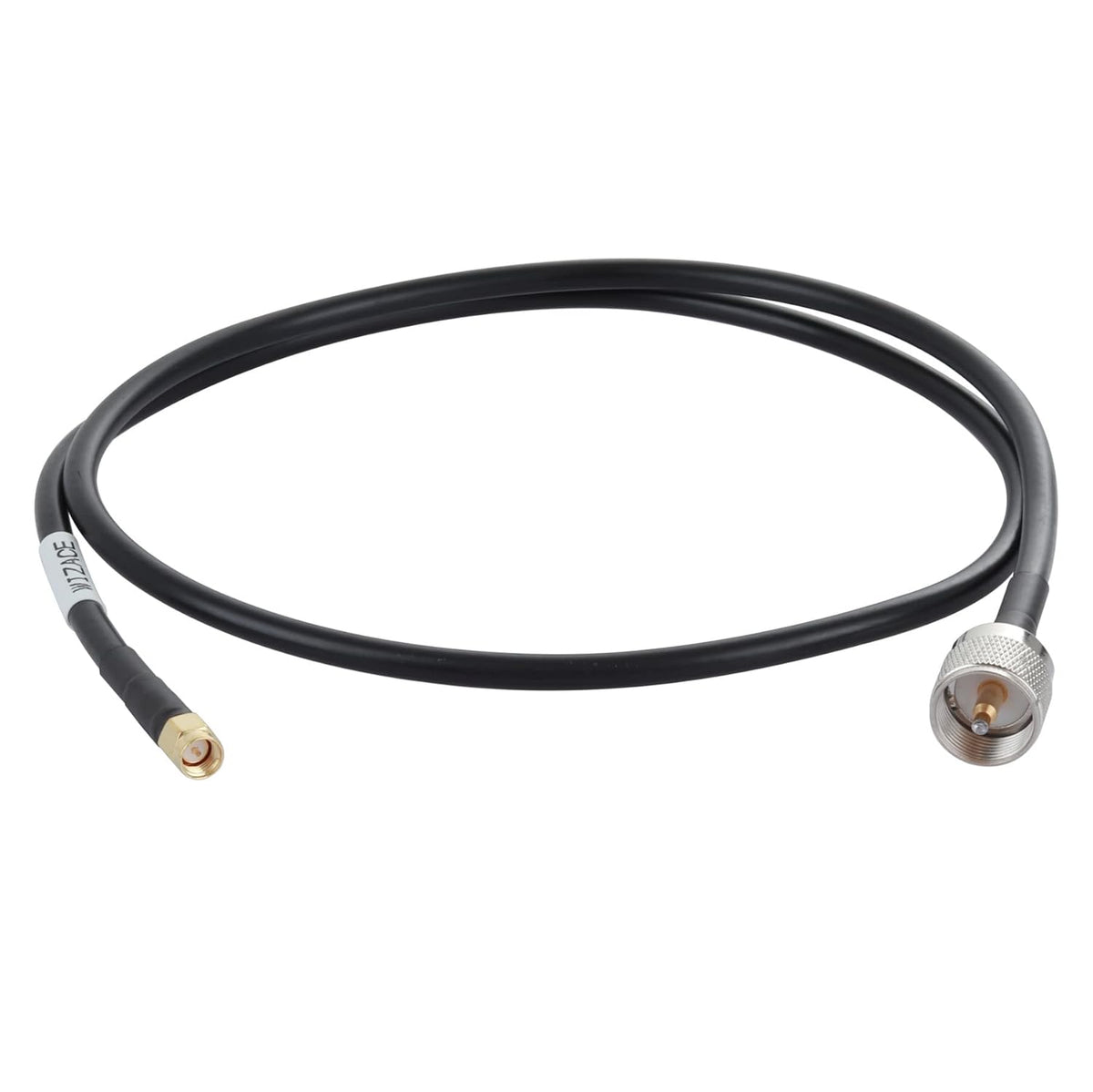 15 ft SMA Male to PL259 UHF Low-Loss Extension Cable (50 Ohm), Pure Copper Coaxial Cable P91178