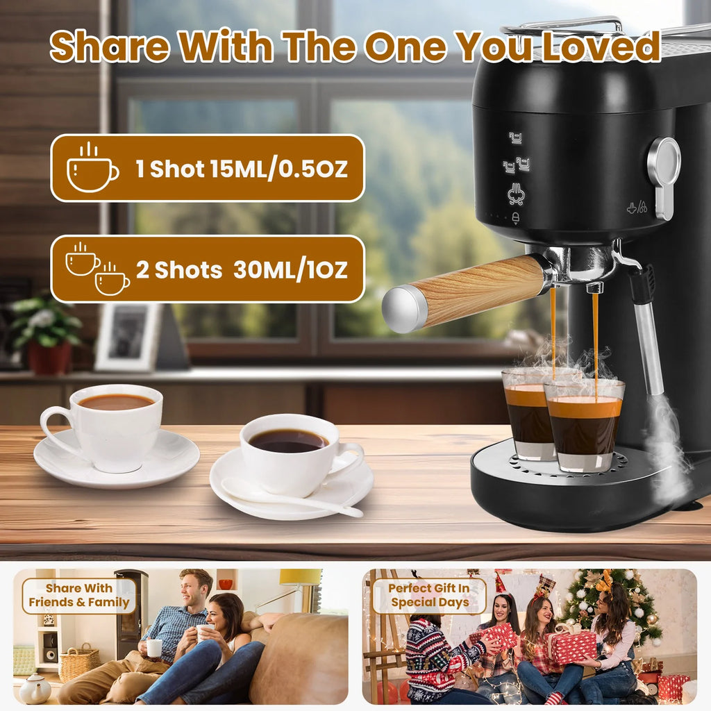 Espresso Machine with Milk Frother System J146