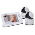 White 5 inch LCD Video Baby Monitor with 2 Cameras Y31709