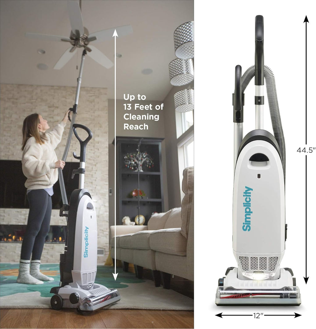 Upright Vacuum with Certified HEPA Filter and Bag Y9818