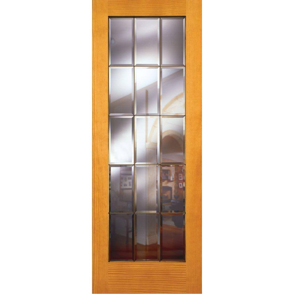 30 in. x 80 in. Unfinished Pine Interior Door Slab F62647