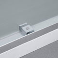 Chrome Double Sliding Frameless Shower Door U4556
