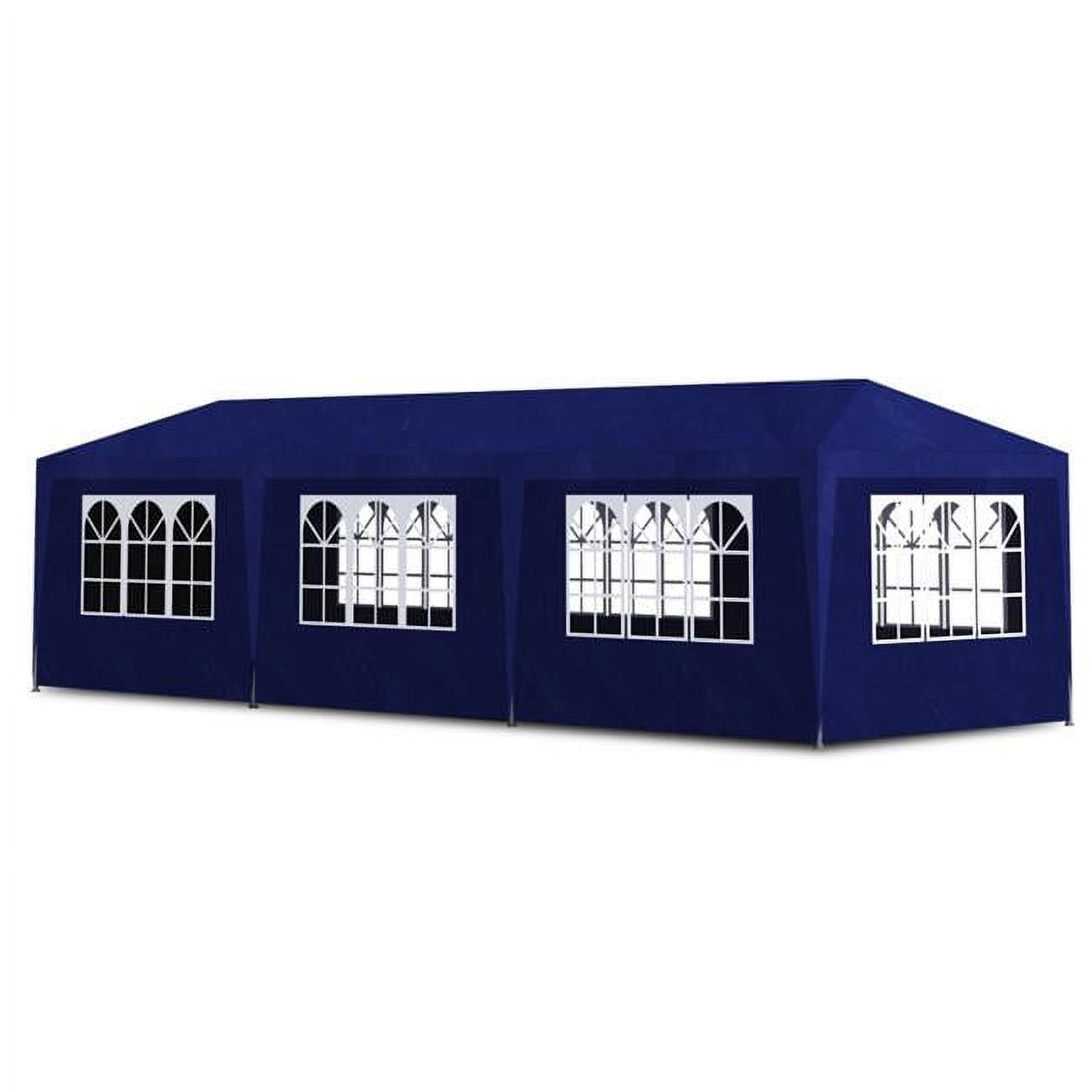 Blue 10 x 30 ft. Canopy Gazebo Tent with 8 Walls G3489