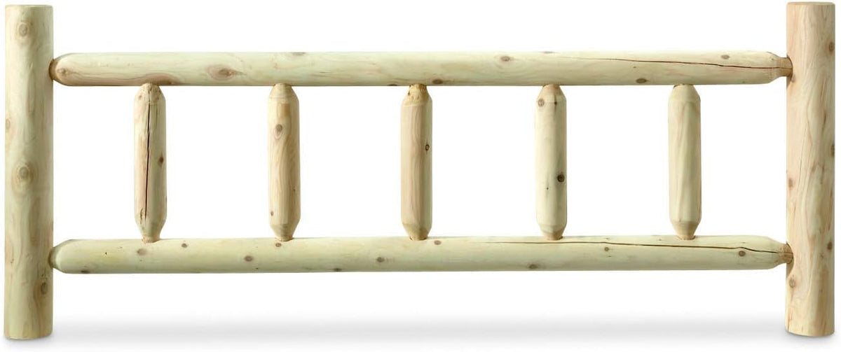 Cedar Log Queen Bed with Headboard and Footboard U5041