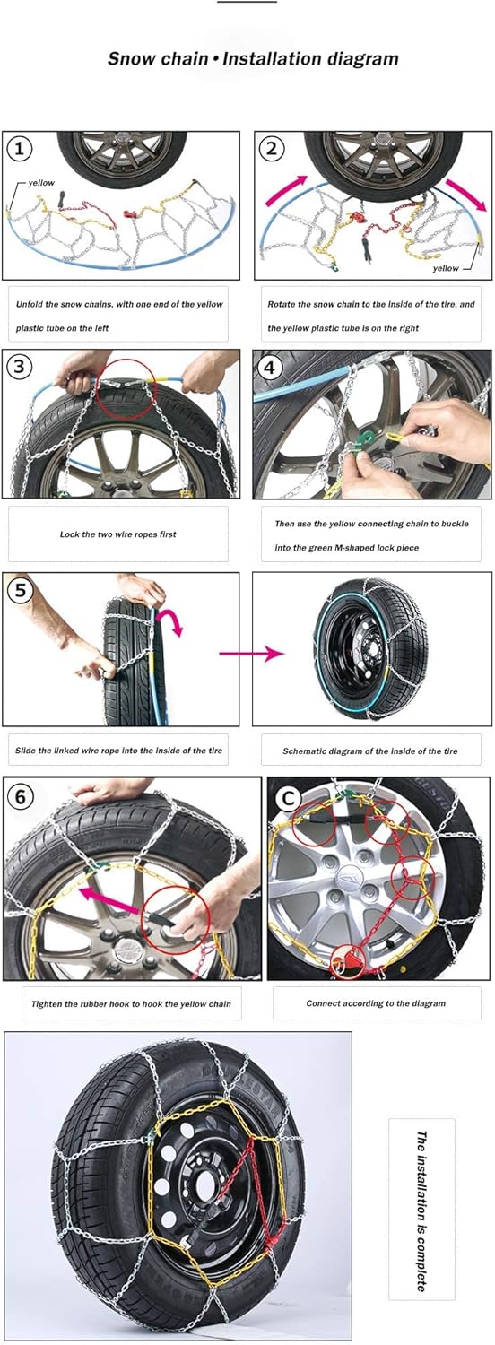 Alloy Snow Chain Tire Chain Set of 2 S620108