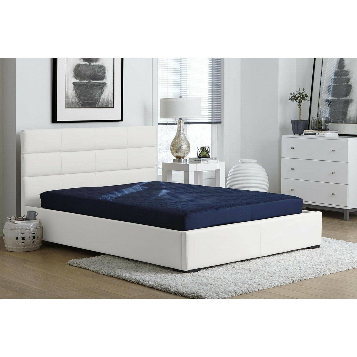 Navy Full Quilted Top Bunk Bed Mattress B2324