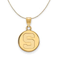 14k Yellow Gold Disc Necklace W992