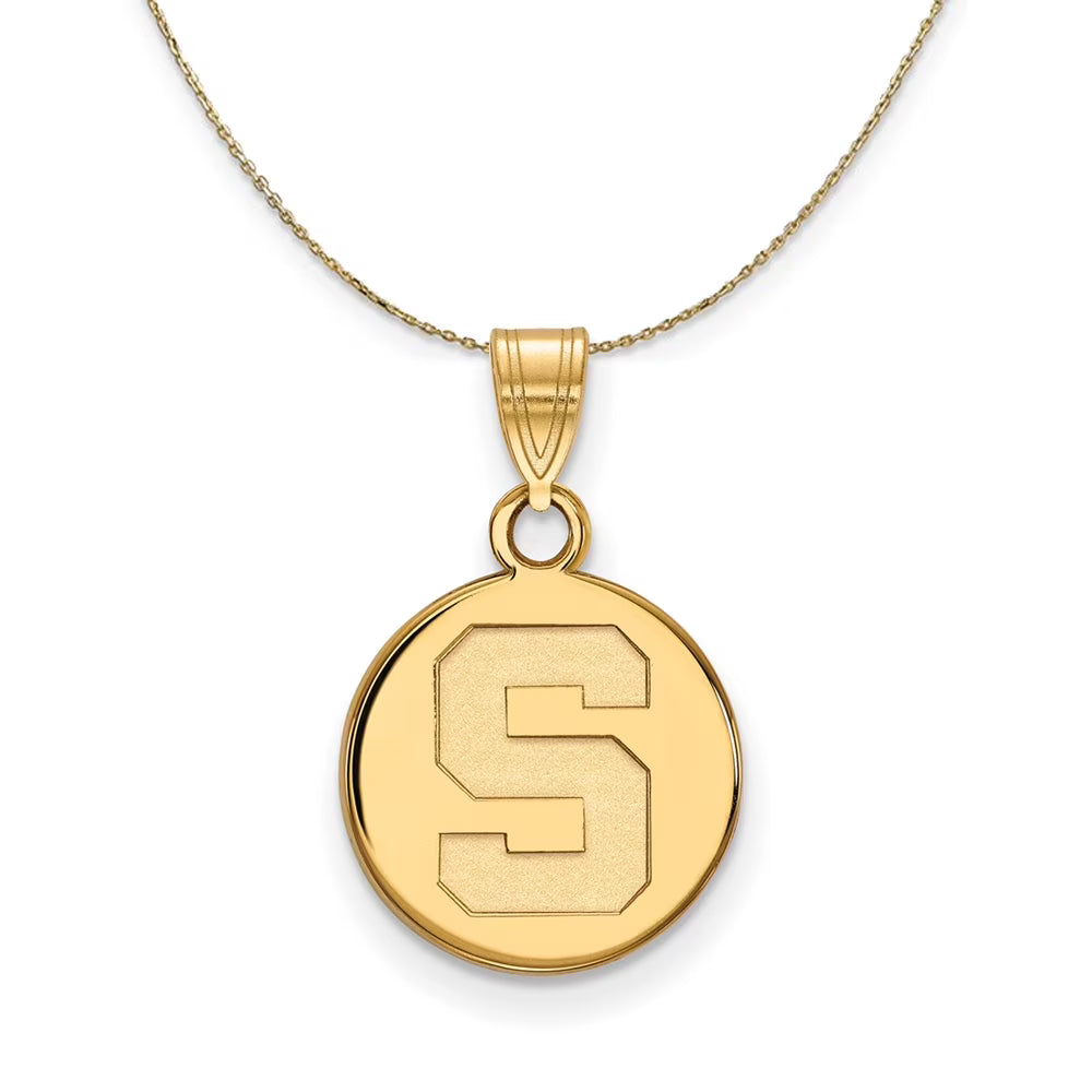 14k Yellow Gold Disc Necklace W992