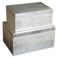 Silver Rectangular Boxes, Set of 2 M347