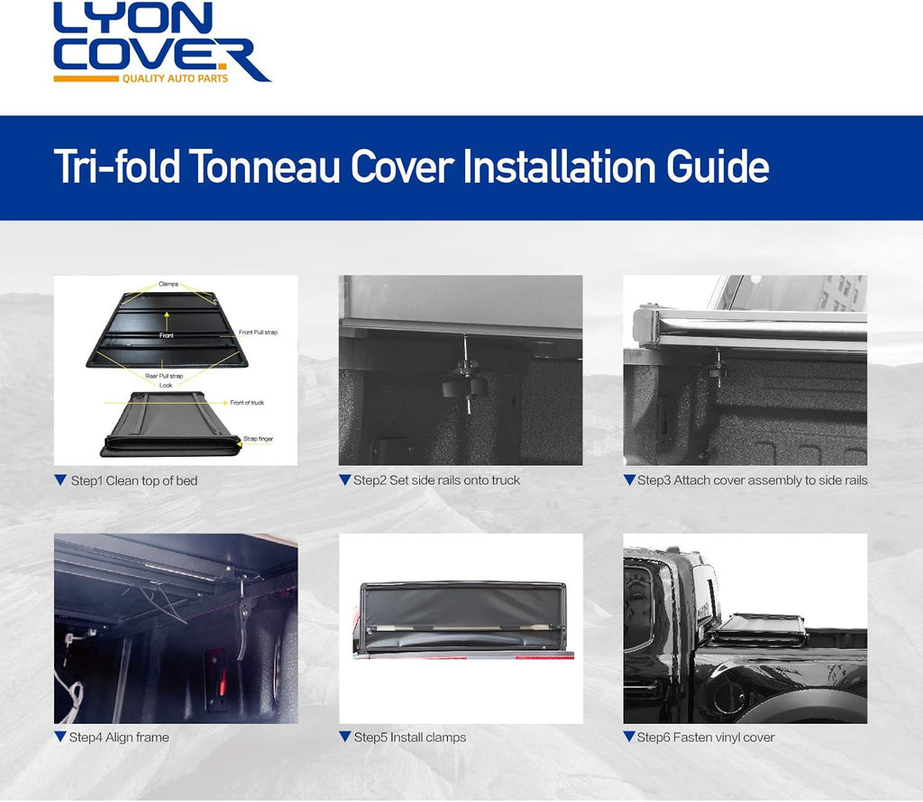 Soft Tri-Fold Truck Bed Tonneau Cover J618
