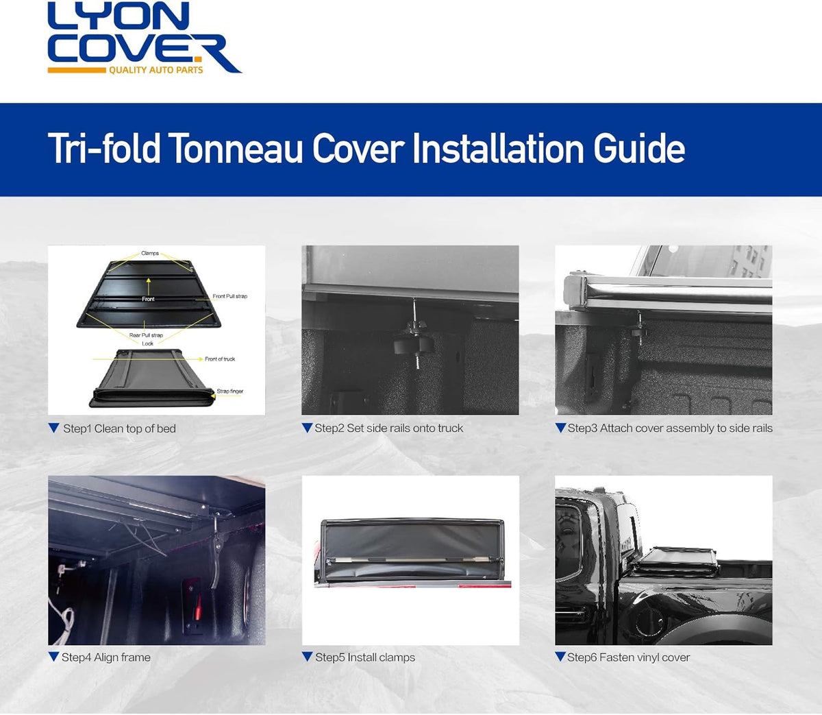 Soft Tri-Fold Truck Bed Tonneau Cover J618
