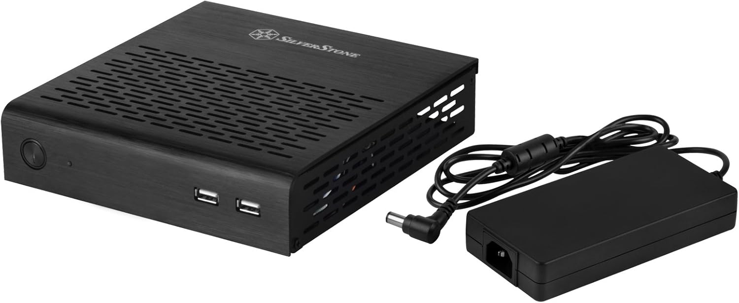 Thin-Mini ITX Aluminum Case with 120W External Power Adapter W7675