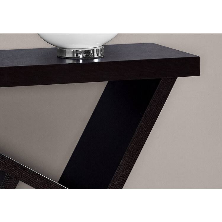 Cappuccino Hall Console Accent Table V38772