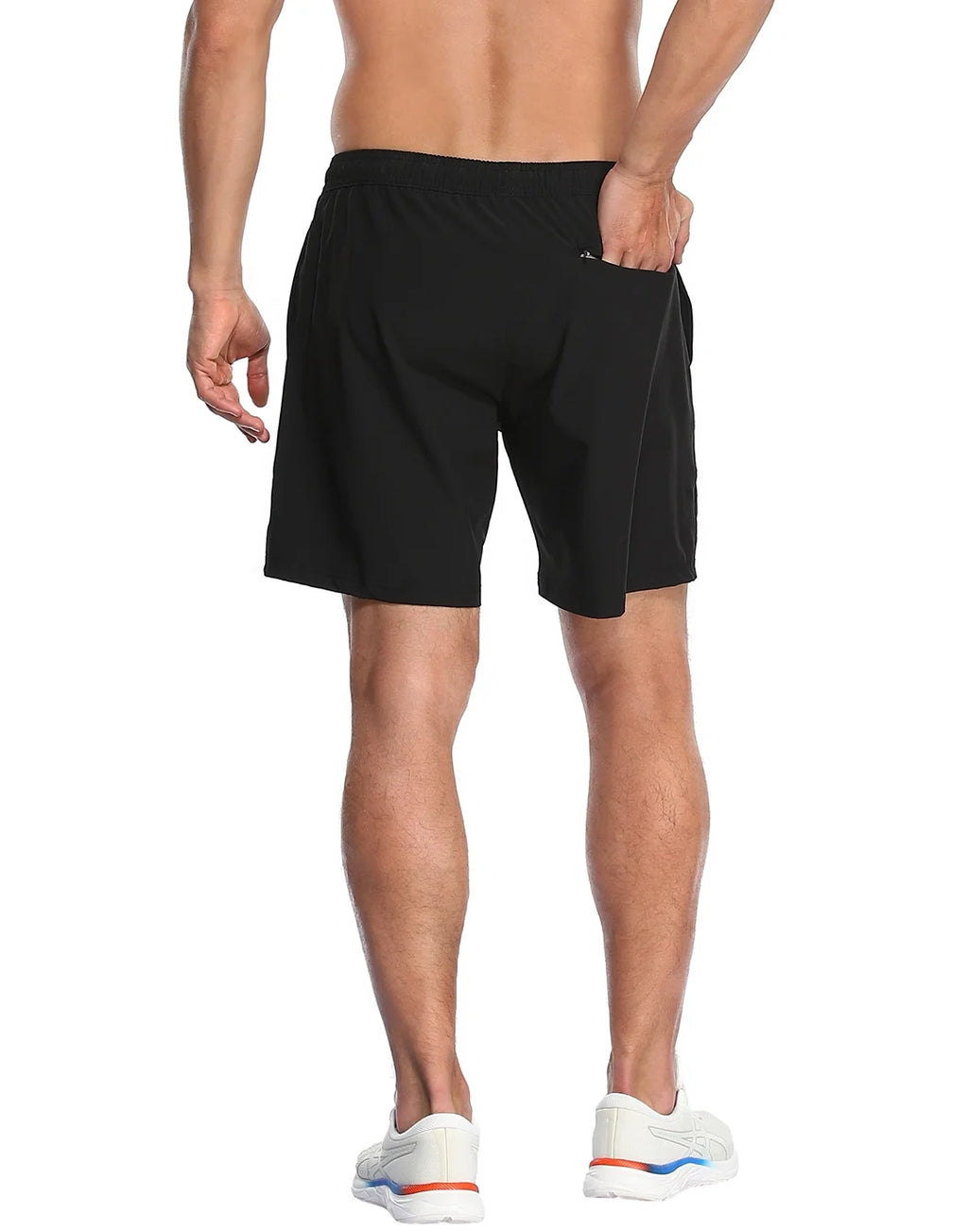 Mens 7 inch Inseam Workout Shorts with Compression Liner U5477