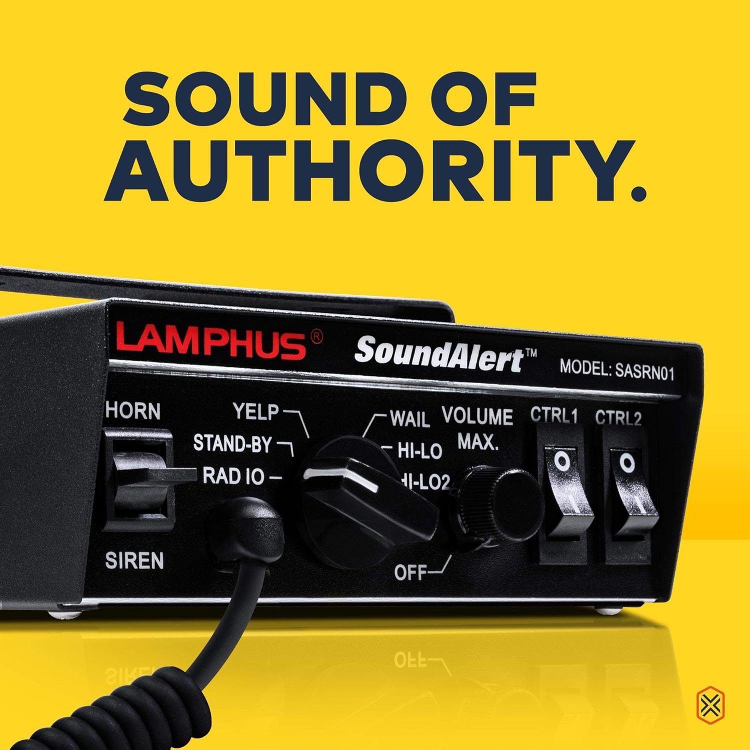 12V 100W Police Siren PA System Amplifier Controller with Handheld Microphone J1429