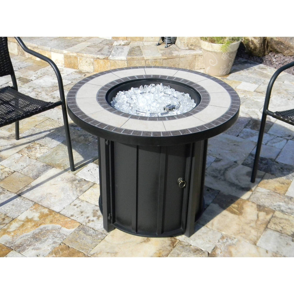 Round Propane Fire Pit I11466