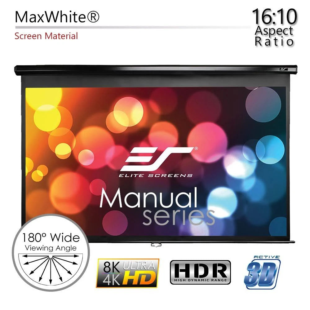 86-inch 16:10 Pull Down Projection Projector Screen with Auto Lock M4690