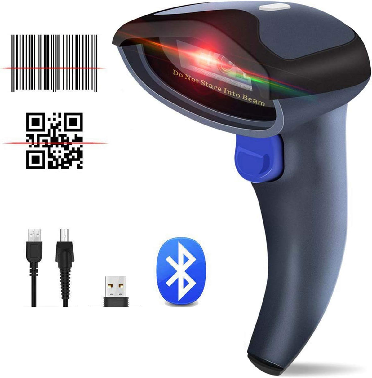 2D Wireless Bluetooth Barcode Scanner, Pack of 2 Y677506