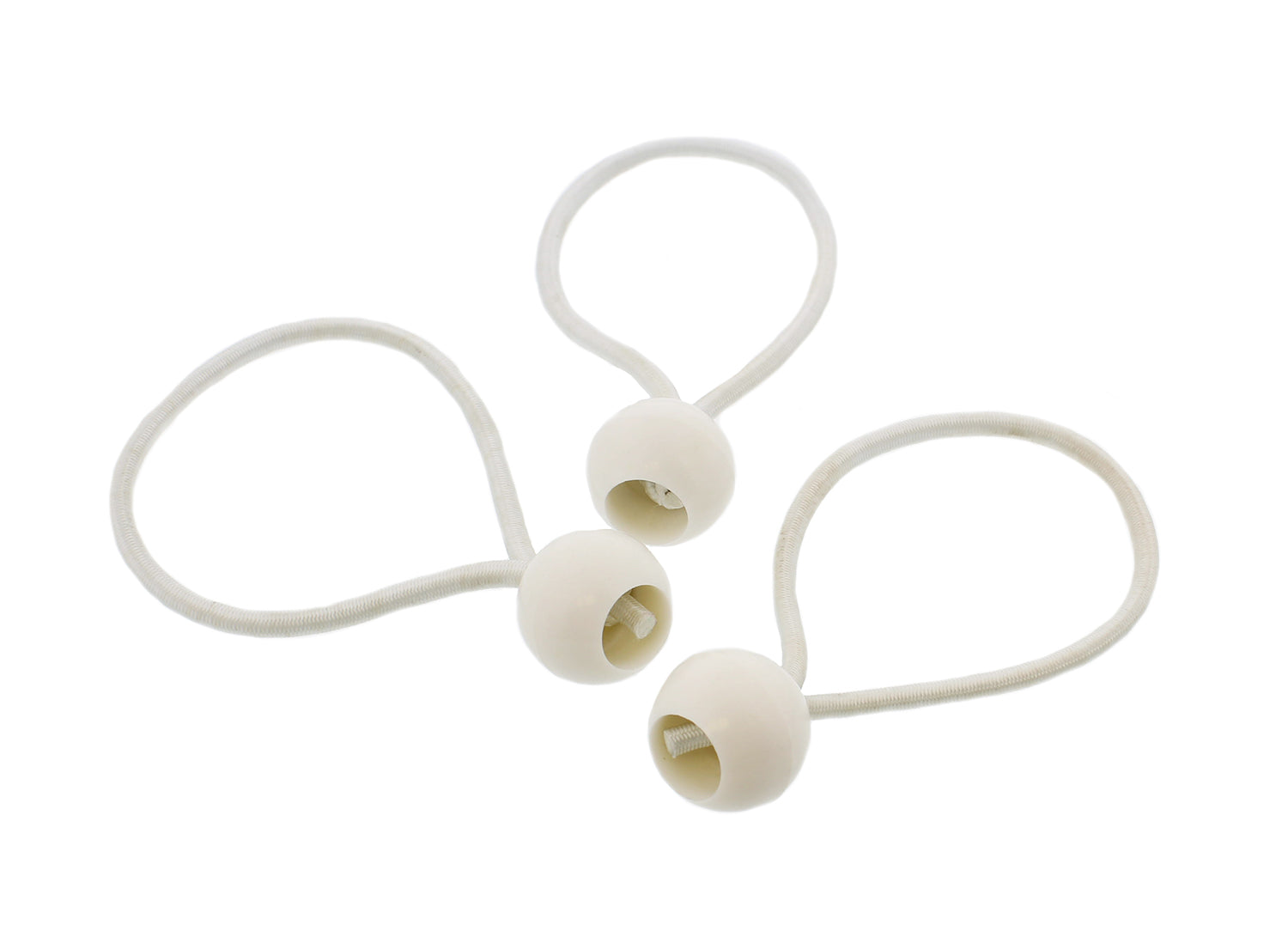 100 Pack White 6 Inch Ball Bungee Cords E230270