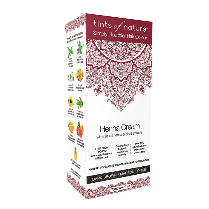Dark Brown Henna Cream Hair Colour 70ml O856938