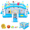 Inflatable Bounce House with Blower, 198" x 180" x 96" Tall W9691