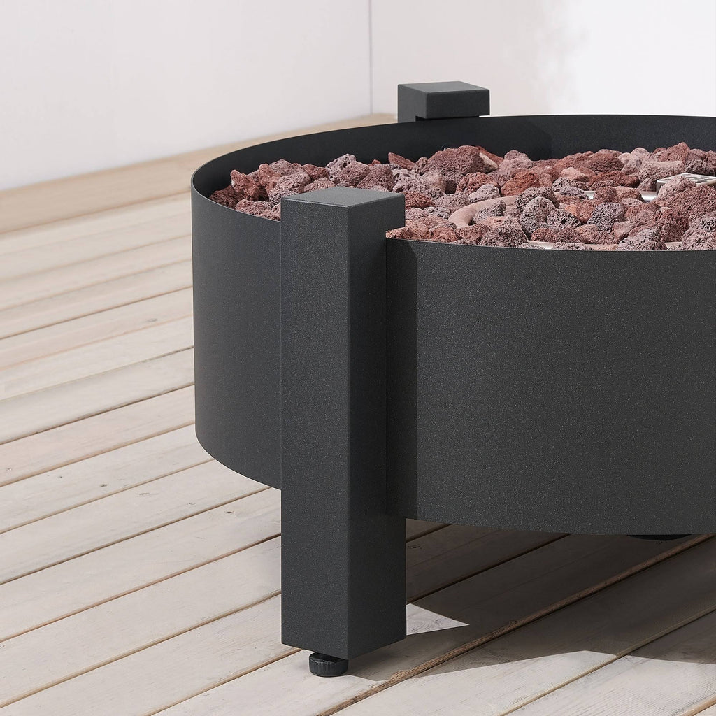 Dark Charcoal Round Fire Pit S60279