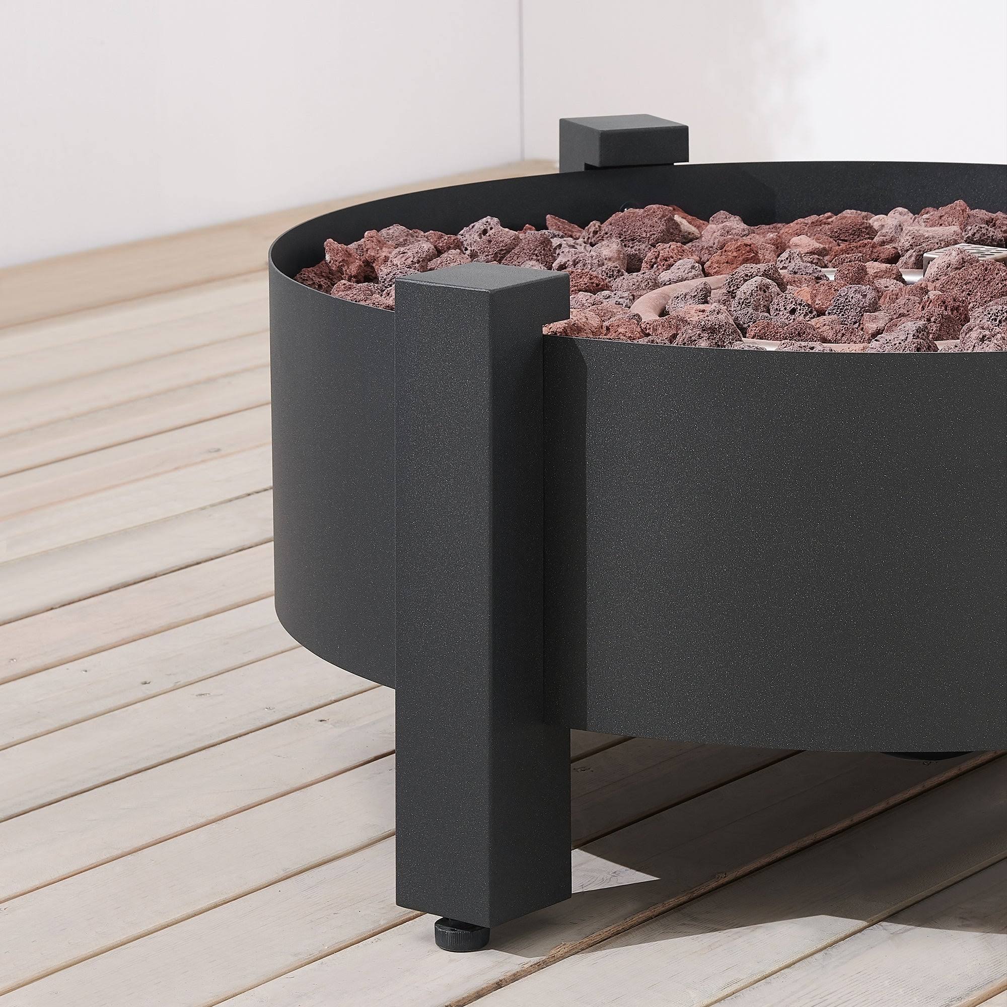 Dark Charcoal Round Fire Pit S60279
