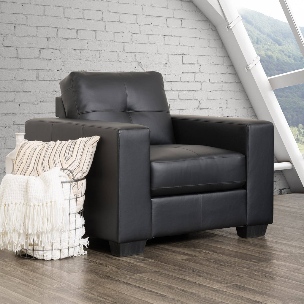 Red Bonded Leather Chair J28197