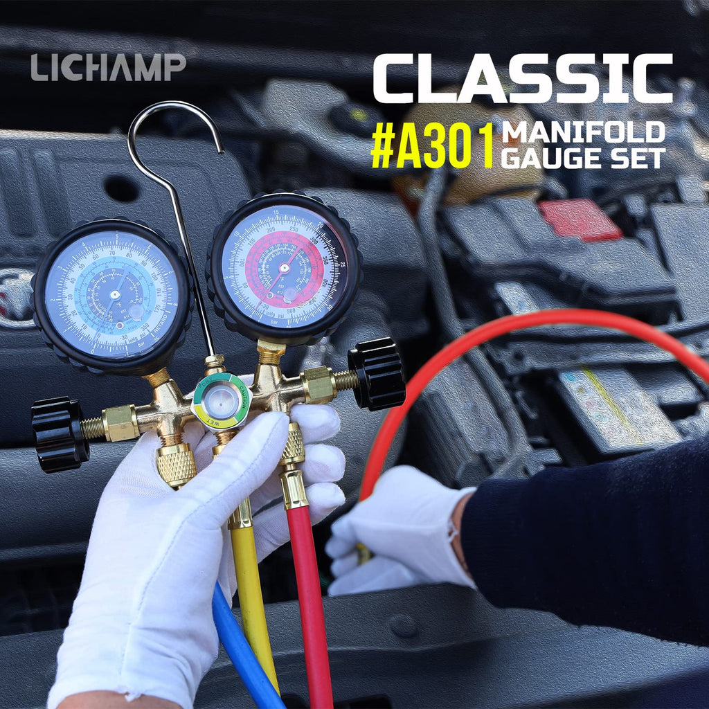 A/C Manifold Gauge Set for R134a R22 R12 R502 H55722