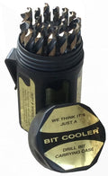 29 Piece High Speed Steel Drill Bit Set with Black and Gold Finish U32313