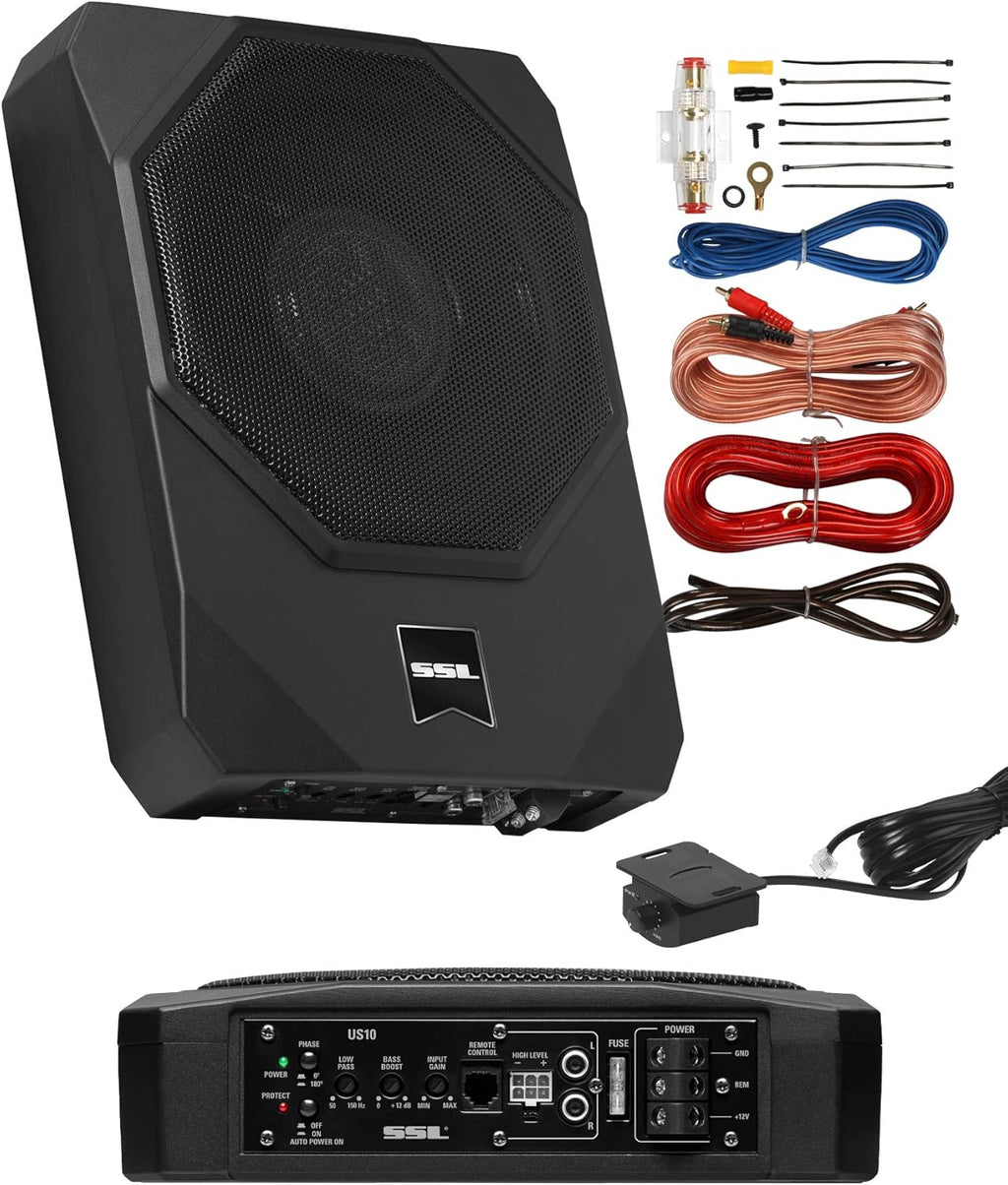 Amplified Car Subwoofer, 1000 Watts Max Power, 10 Inch Z41679