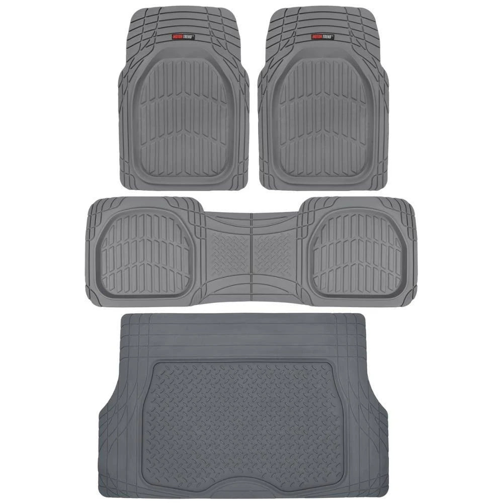Gray Rubber Car Floor Mats Set P7164