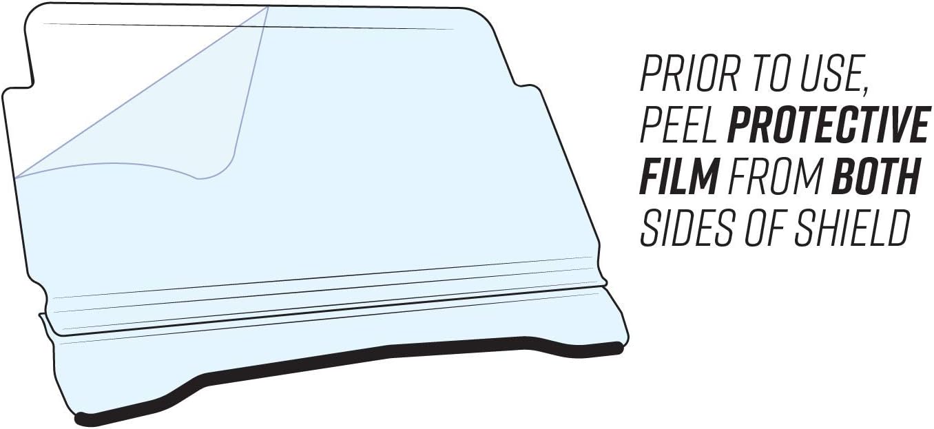 Rear Windshield Lightly Tinted 1/4" Thick Polycarbonate Y4114