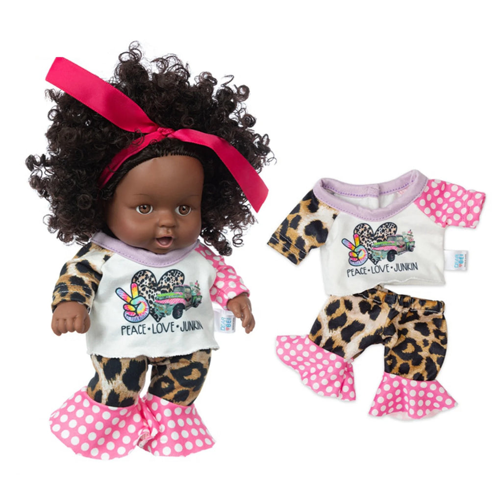 8 Inch Black Baby Dolls With Clothes A70001