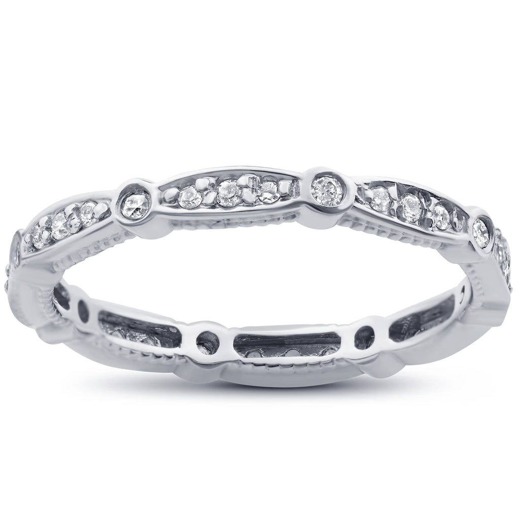 14K White Gold Diamond Eternity Ring G18000