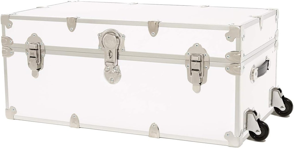 Large Armor Trunk with Removable Wheels 32x18x14 (Silver) G91525
