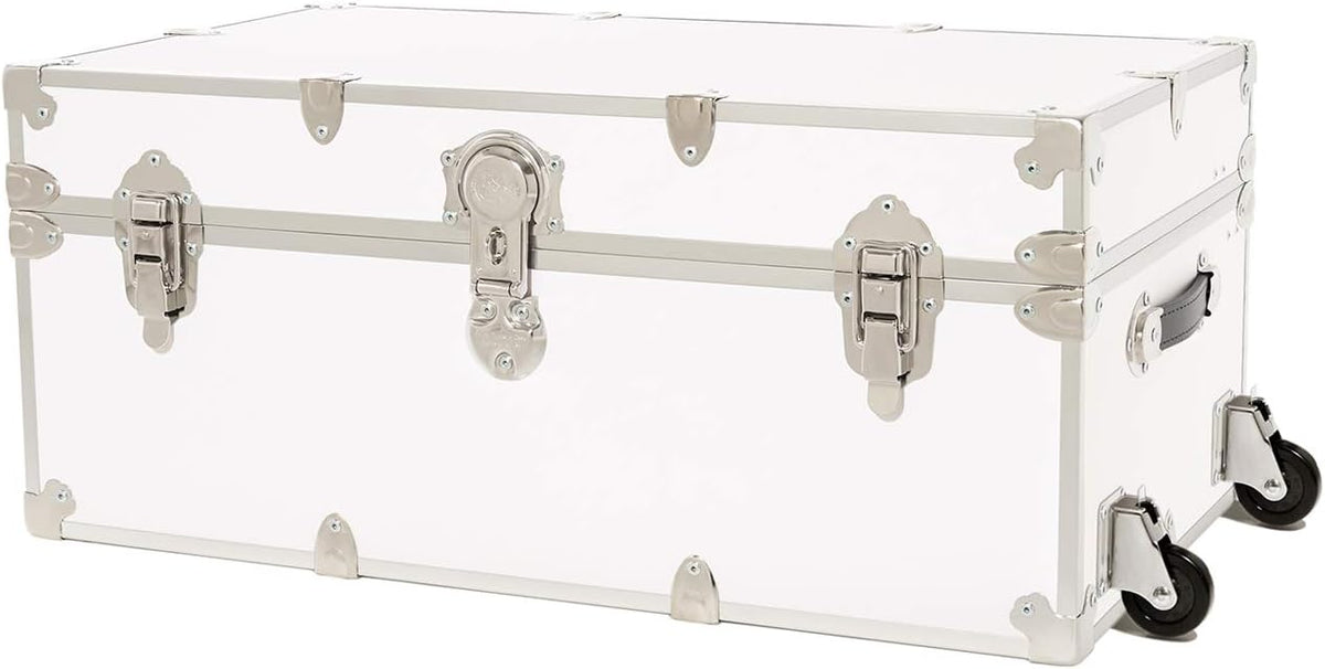 Large Armor Trunk with Removable Wheels 32x18x14 (Silver) G91525