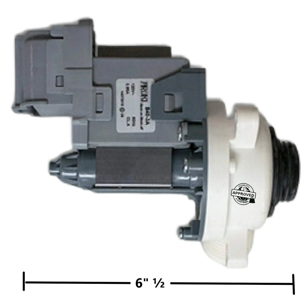 Washer Water Drain Pump, 6" length F2378