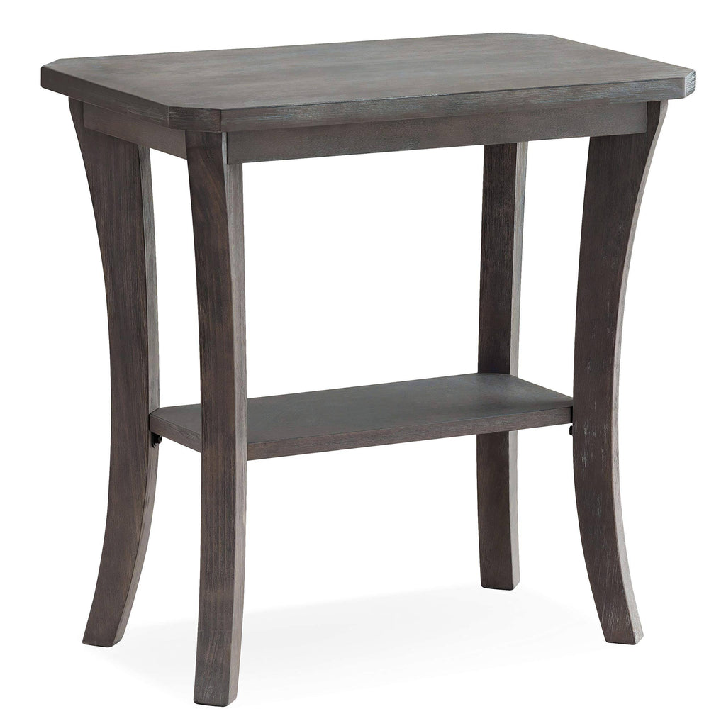 Rustic Wire Brushed Driftwood Narrow End Table K686655