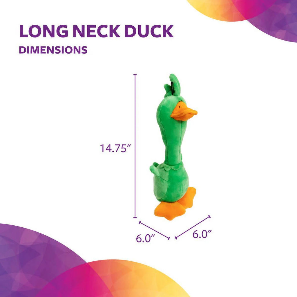 Green Large Plush Squeaker Dog Toy (3 Pack) F659