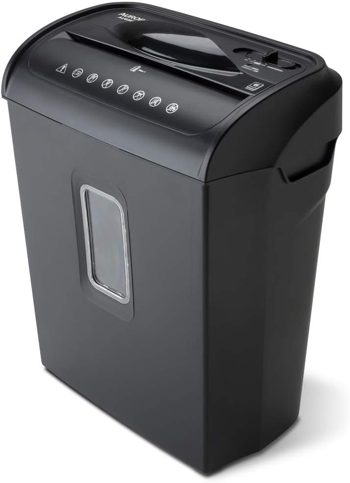 8-Sheet Micro-Cut Paper Shredder Black Pack of 2 M762638